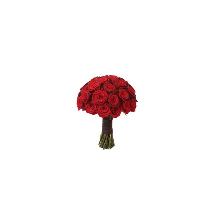 Bunch of Blooming Red Roses 2 dozen red roses