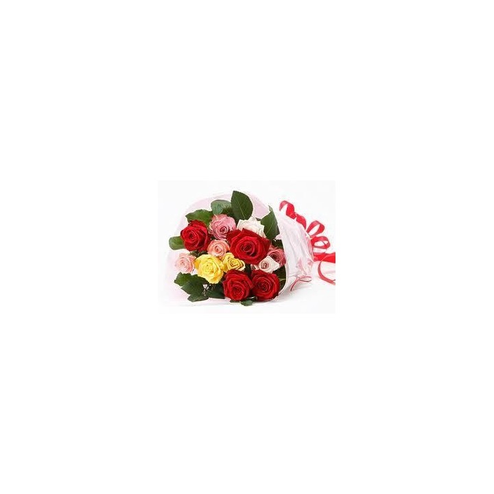 Memorable Moments A bouquet of Multicolored Roses