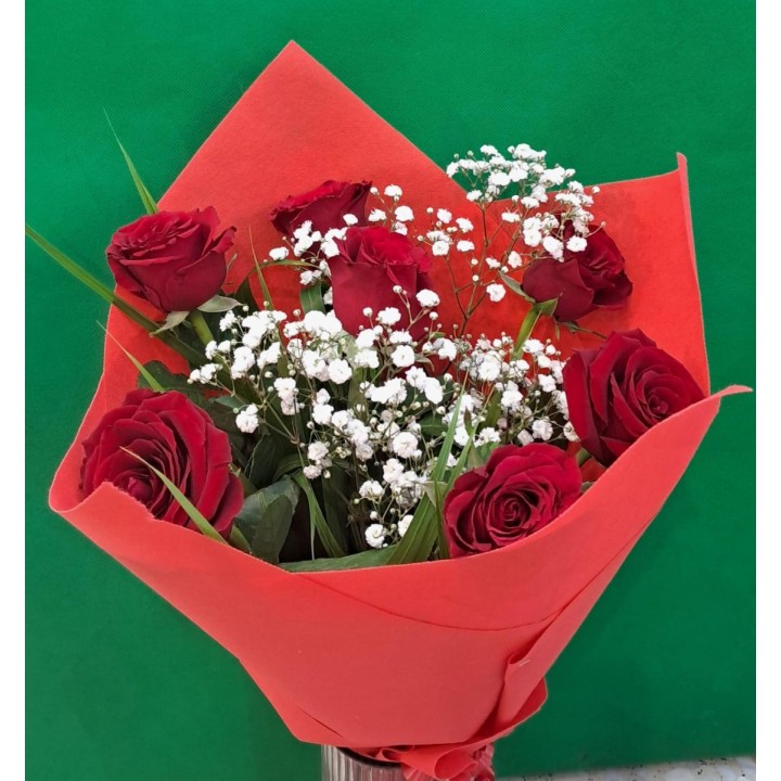 Bouquet Of 7 Red Roses