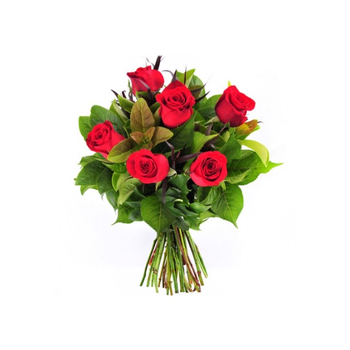 Six roses