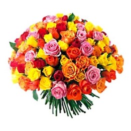 50 MIX ROSES BUNCH / Hand Bouquet