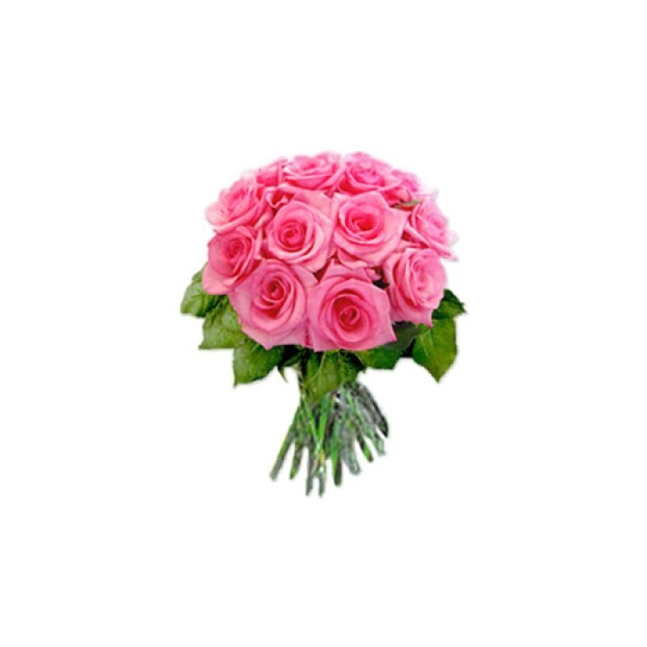 Pink Roses Bouquet 36 Flowers