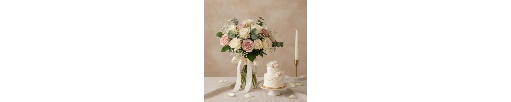 ارسال گل به دبی — گل همراه با کیک | FlowersToDubai