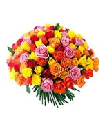 50 MIX ROSES BUNCH / Hand Bouquet