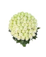 White Roses Basket 101 Stems