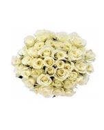 White Roses Bouquet 75 Flowers