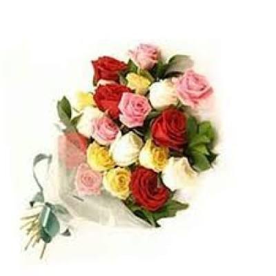 18 MIX ROSES HAND BOUQUET