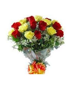 Le Rouge Et Le Jaune Rose Bouquet