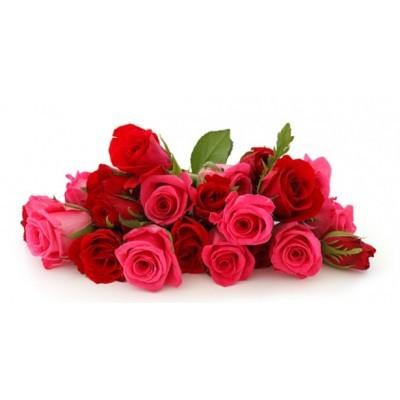 25 ROSE ROSSE E ROSA BOUQUET / BOUQUET 