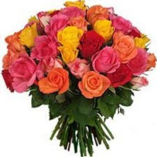 45 MIX ROSES BUNCH - Fresh Flowers Dubai