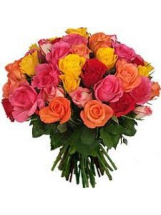 45 MIX ROSES BUNCH - Fresh Flowers Dubai