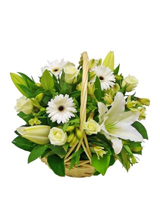 Arrangement of White Flowers - Fresh Flowers Dubai