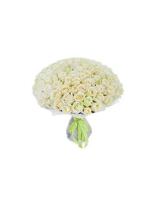 Bouquet Of 200 White Roses - Fresh Flowers Dubai