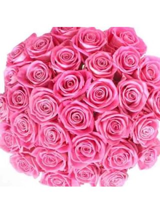 Pink Roses Bouquet 100 Flowers - Fresh Flowers Dubai