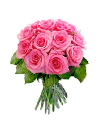 Pink Roses Bouquet 36 Flowers - Fresh Flowers Dubai