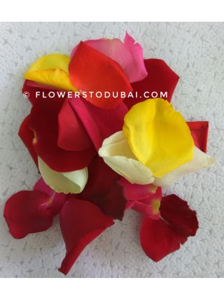 Rose Petals (mixed colours) Grade II 1KG - Fresh Flowers Dubai
