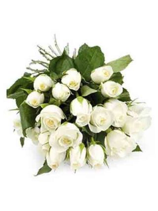 White Roses Bouquet 30 Flowers - Fresh Flowers Dubai