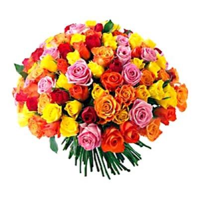 50 MIX ROSES BUNCH / Hand Bouquet