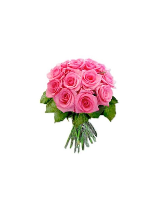 Pink Roses Bouquet 50 Flowers - Fresh Flowers Dubai