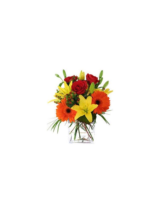Mix Flowers in Vase 24 Flowers - Fresh Flowers Dubai