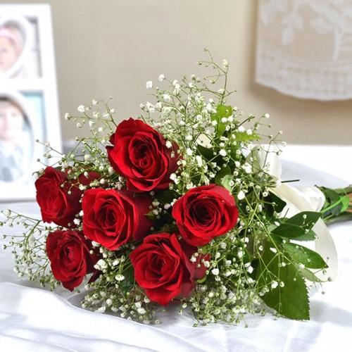 Six roses