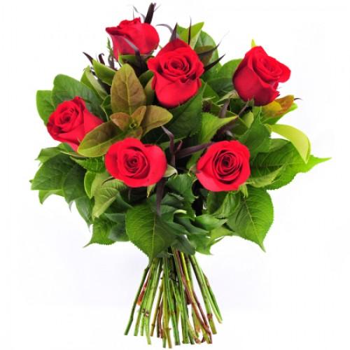 Six roses